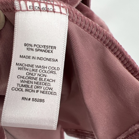 Romantic Dusty Rose Crushed Velvet Buttery Soft Slip Top Women's Medium Cami - Picture 4 of 4